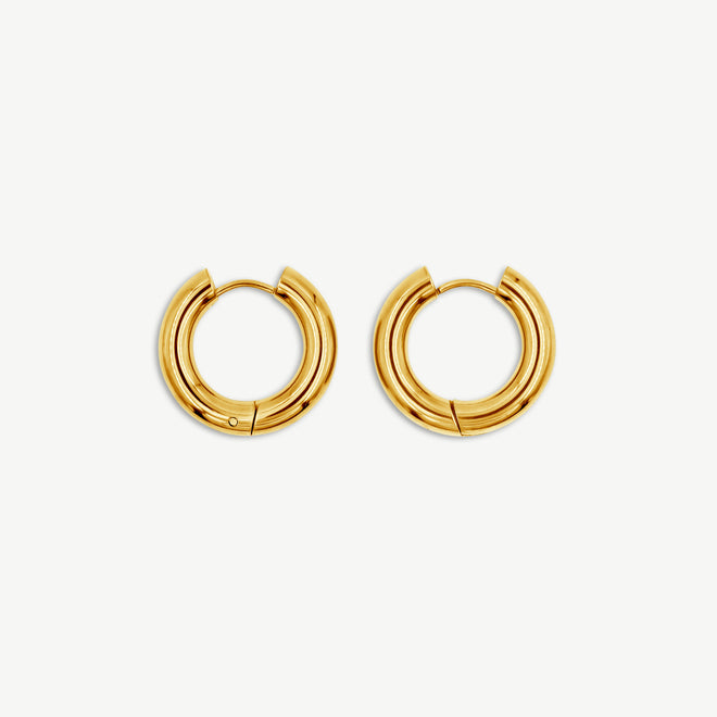 Medium Hoop Earrings - 4mm thick