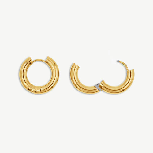 Medium Hoop Earrings - 4mm thick