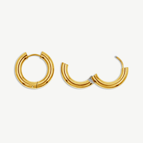 Large Hoop Earrings - 4mm thick