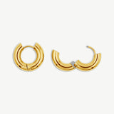Small Hoop Earrings - 5mm thick