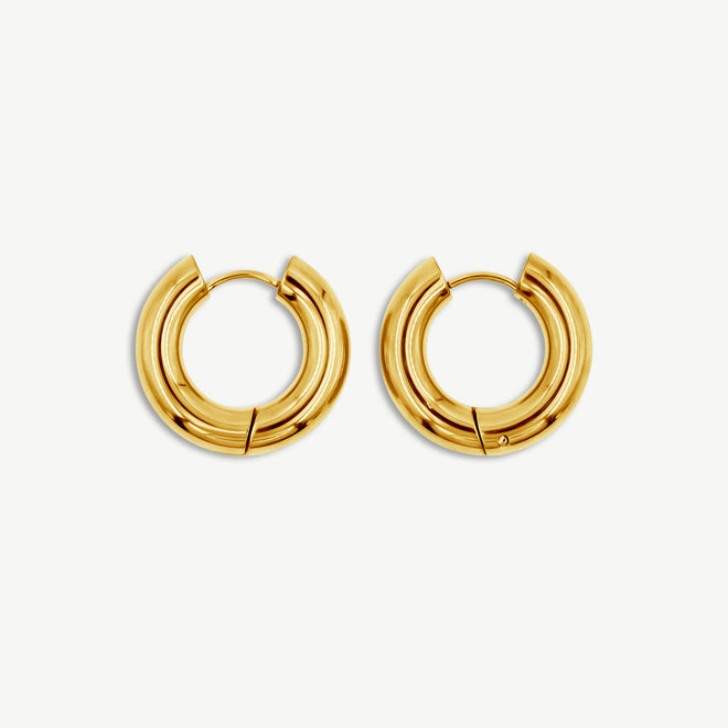 Medium Hoop Earrings - 5mm thick