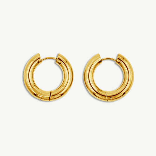 Large Hoop Earrings - 5mm thick