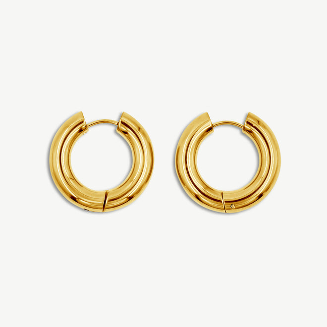 Large Hoop Earrings - 5mm thick