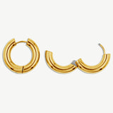 Large Hoop Earrings - 5mm thick