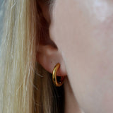 Small Hoop Earrings - 2.5mm thick