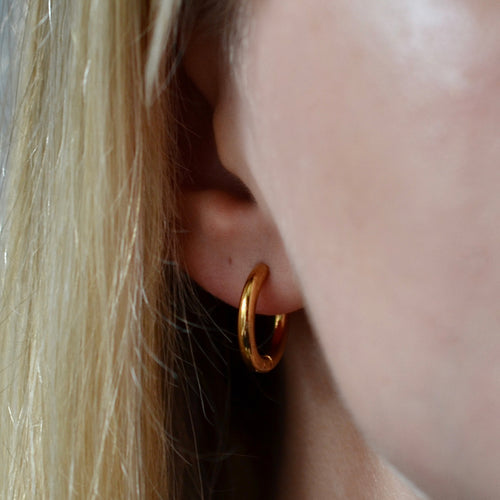 Medium Hoop Earrings - 2.5mm thick