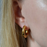 Medium Hoop Earrings - 5mm thick