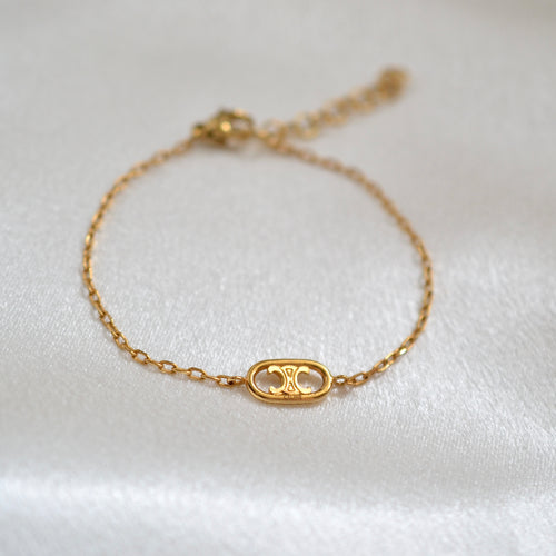 Authentic Celine pendant - Repurposed and converted bracelet (5.9"/15cm - 7.1"/18cm long)