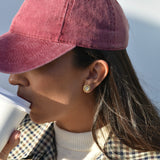 Mini statement studs - Cream