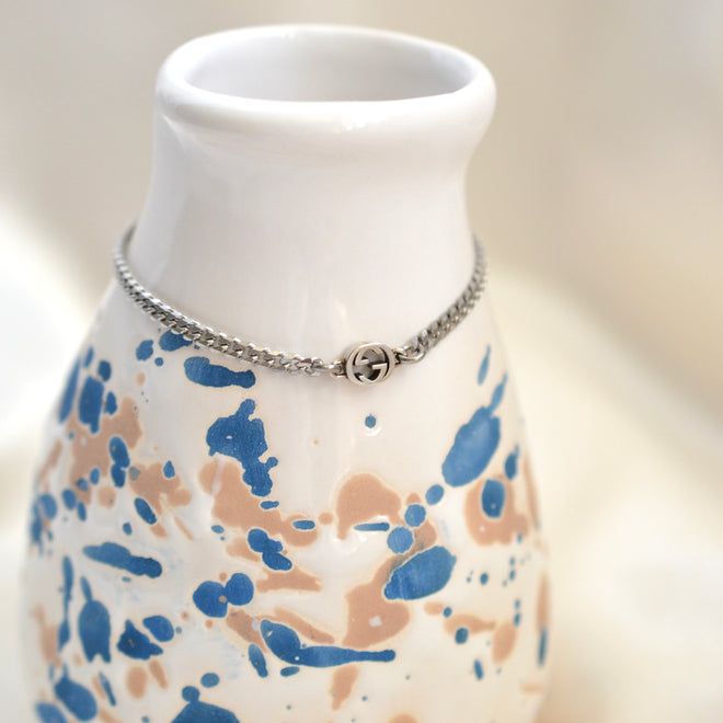 Authentic Gucci pendant - Repurposed and converted bracelet (5.9"/15cm - 7.1"/18cm long)