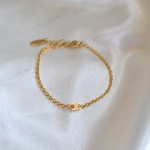 Authentic Celine pendant - Repurposed and converted bracelet (6.3"/16cm - 7.5"/19cm long)