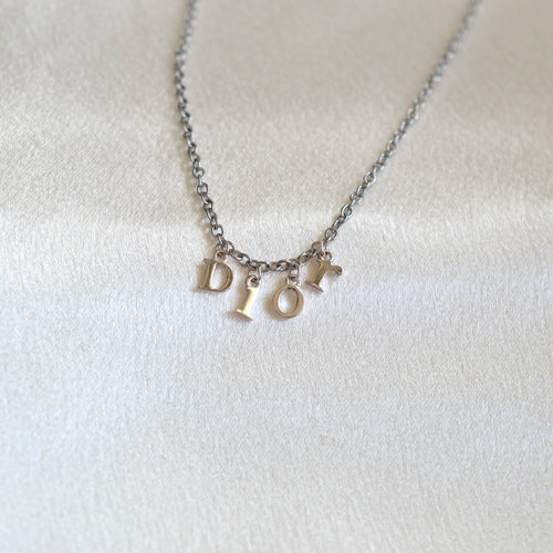 Authentic Christian Dior pendant - Repurposed and converted necklace (16"/40.6cm long)
