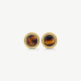 Mini statement studs - Brown