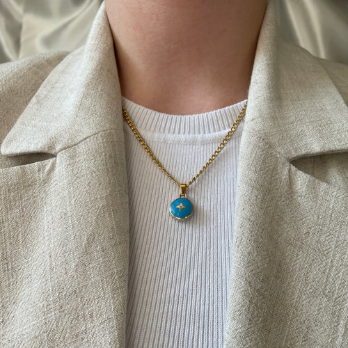Authentic Louis Vuitton pendant - Repurposed and converted necklace (17.7”/45cm long)