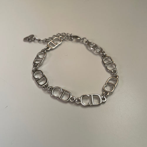 Authentic Christian Dior pendant - Repurposed and converted bracelet (5.9"/15cm - 7.3"/18.5cm long)