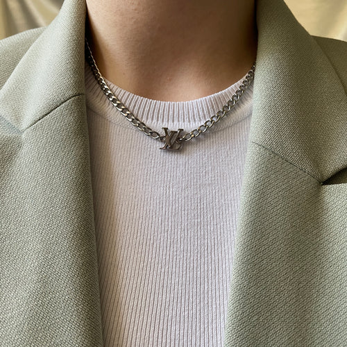Authentic Louis Vuitton Pendant - Repurposed and converted necklace (16"/40.6cm long)