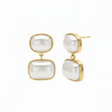 Pebble Drop Studs - Gold